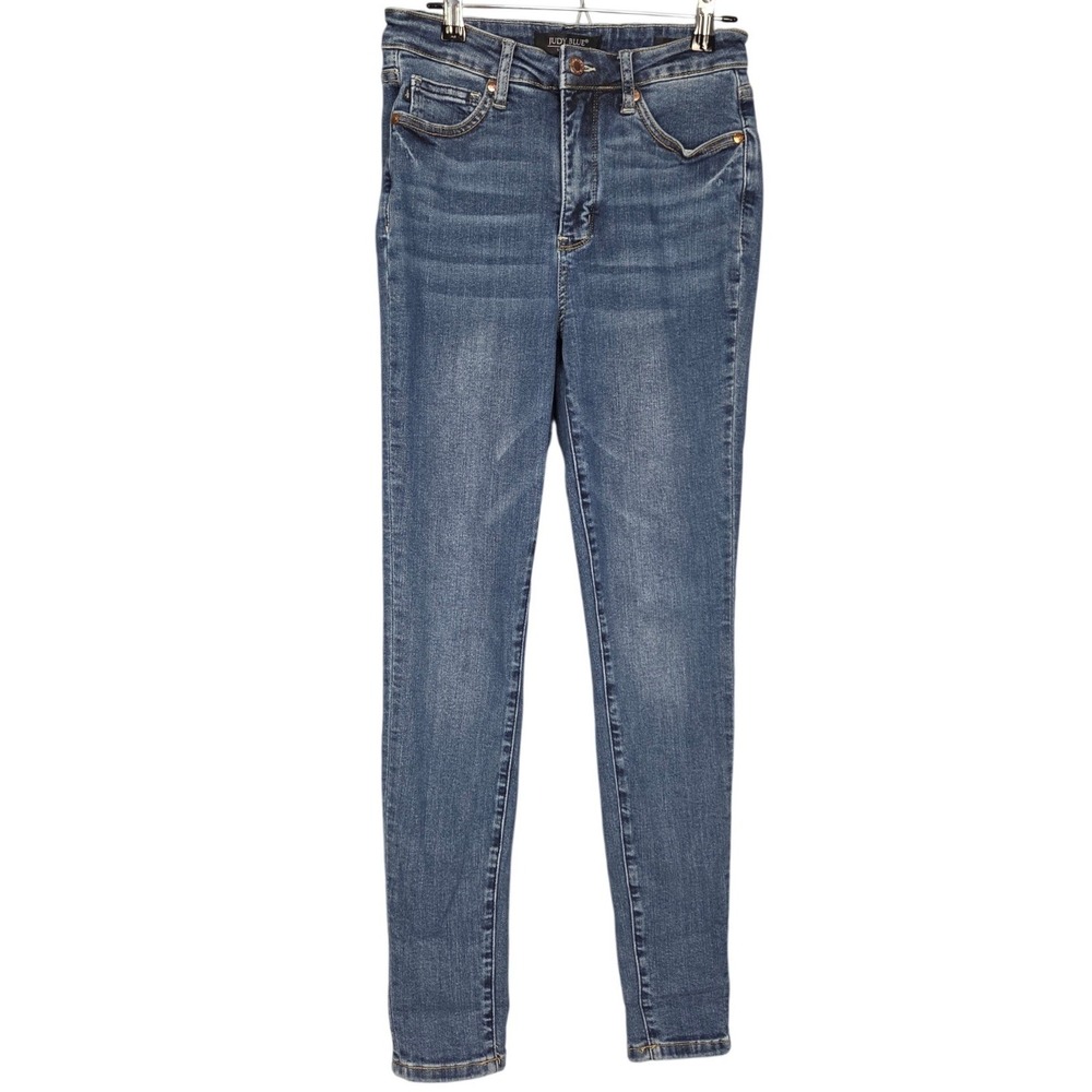 Judy Blue Skinny Jeans Womens 5/27 Blue JB88392 High Rise Stretch Medium Wash